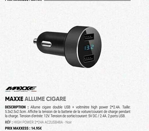 maxxe allume cigare