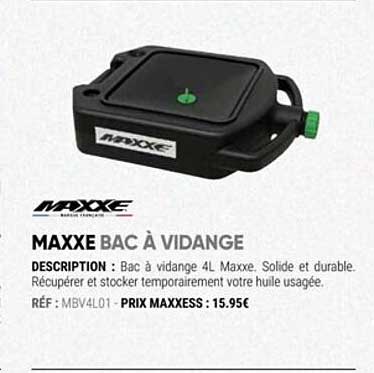 maxxe bac à vidange