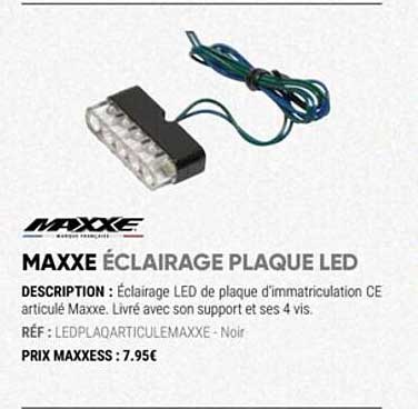 maxxe éclairage plaque led