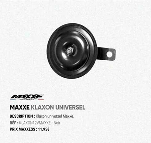 maxxe klaxon universel