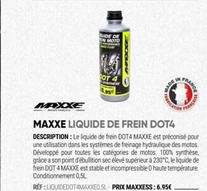 maxxe liquide de frein dot4