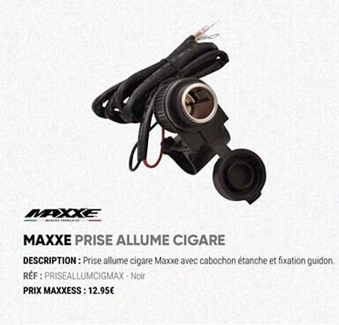 maxxe prise allume cigare