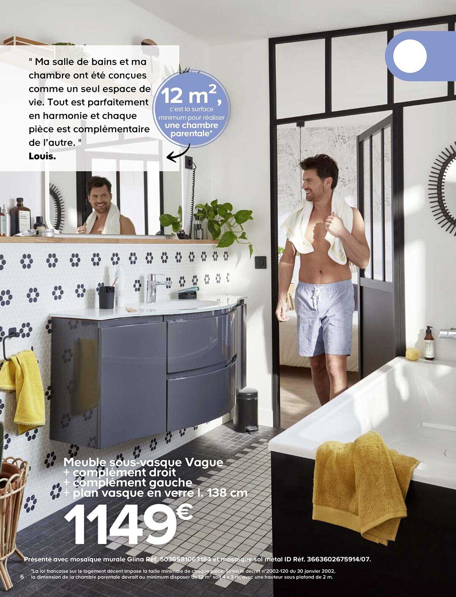 meuble sous-vasque vague