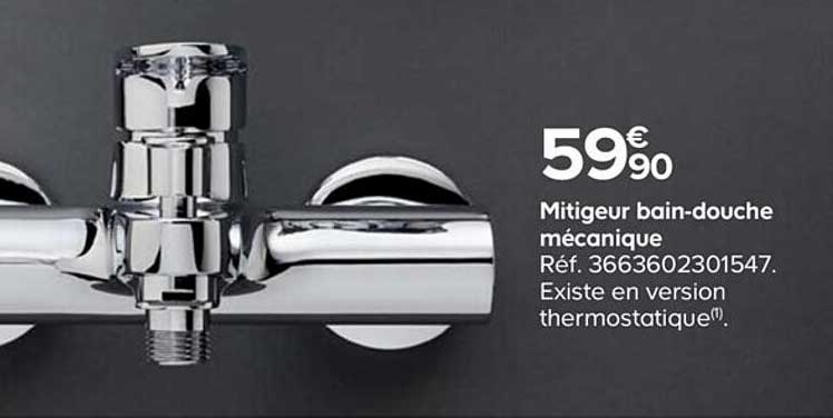 mitigeur bain-douche mécanique
