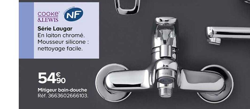 mitigeur bain-douche série laugar cooke&lewis