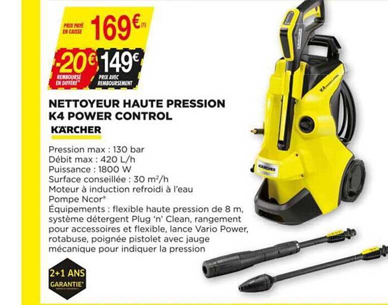 nettoyeur haute pression k4 power control kärcher