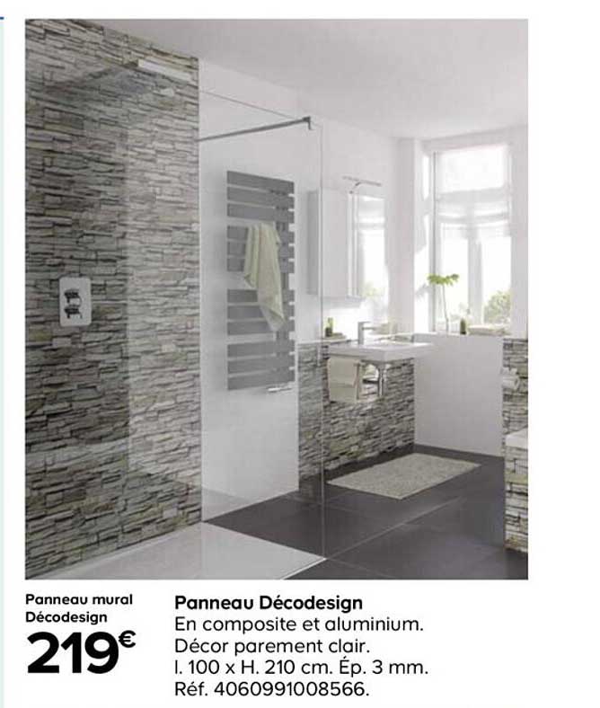 Panneau Mural Décodesign Décor Parement Clair