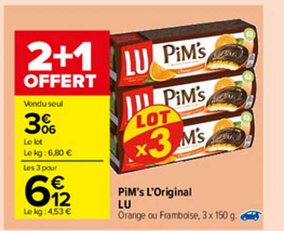 Pim's L'original Lu 2+1 Offert