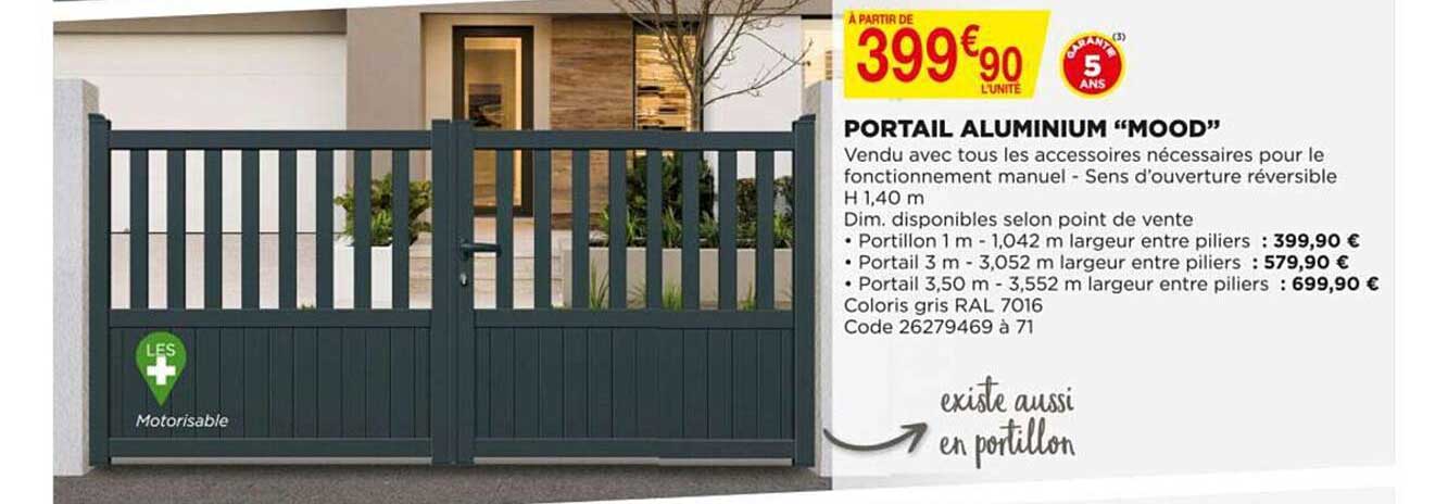 portail aluminium "mood"