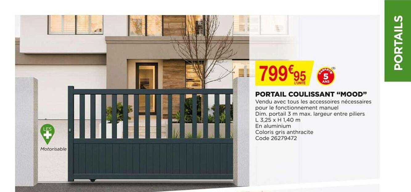 portail coulissant "mood"