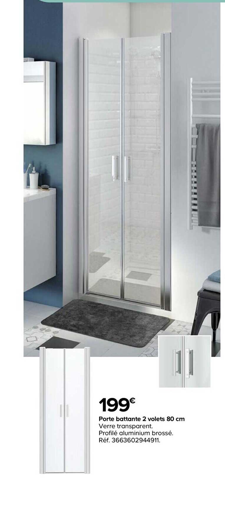 Porte Battante 2 Volets 80 Cm