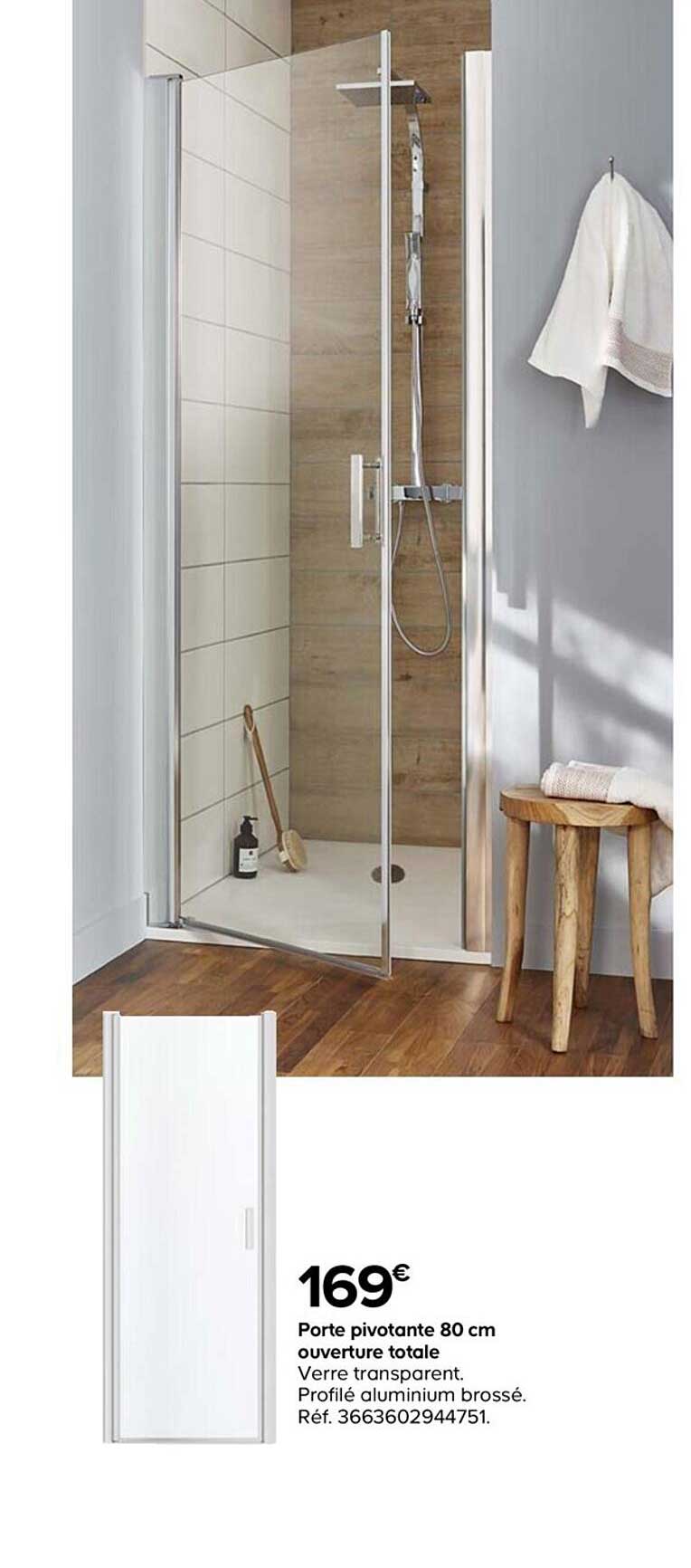 porte pivotante 80 cm ouverture totale