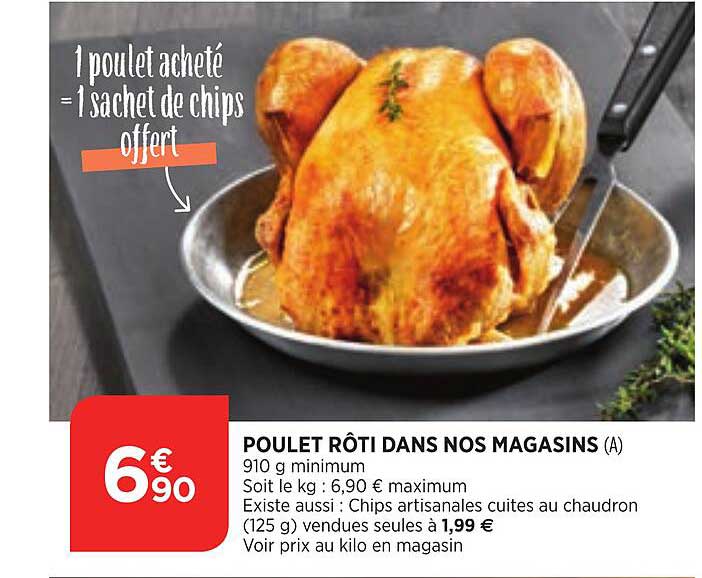 poulet rôti dans nos magasins