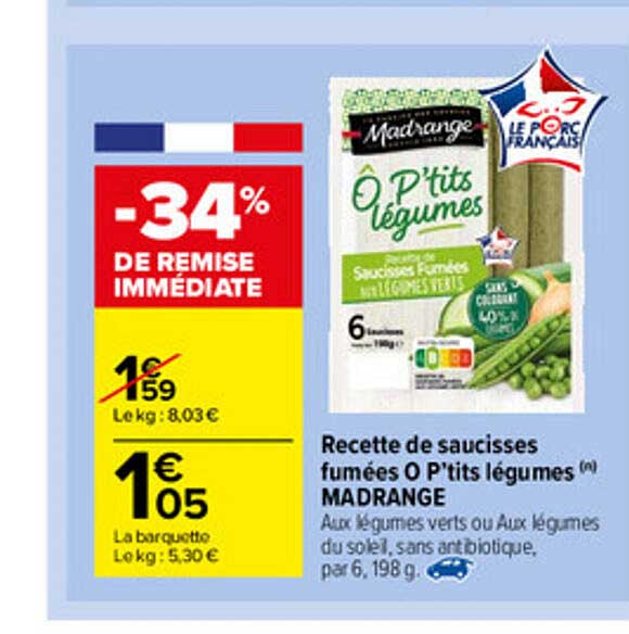 Recette De Saucisses Fumées O P'tits Légumes Madrange -34% De Remise Immédiate