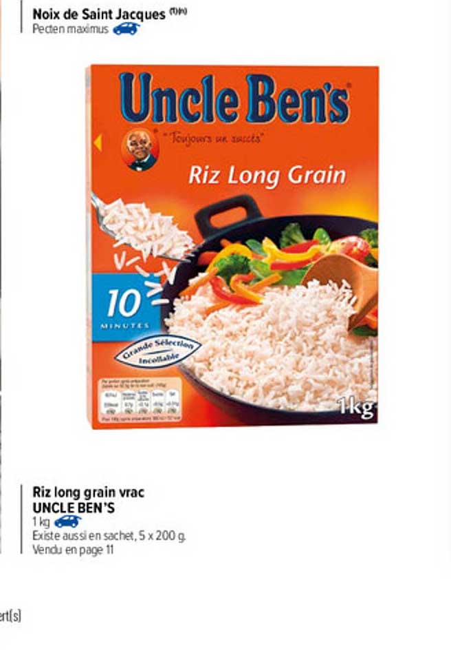 riz long grain vrac uncle ben's