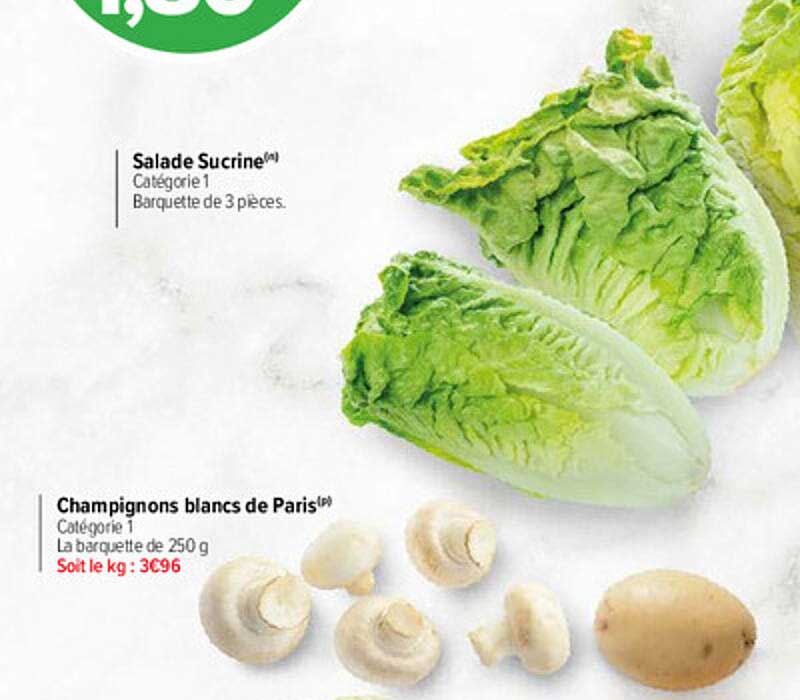 Salade Sucrine Champignons Blancs De Paris