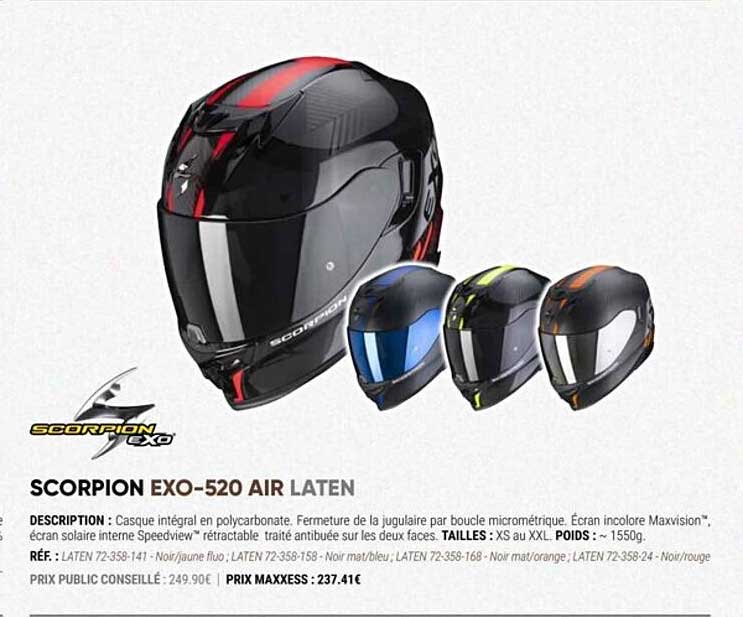 scorpion exo-520 air laten