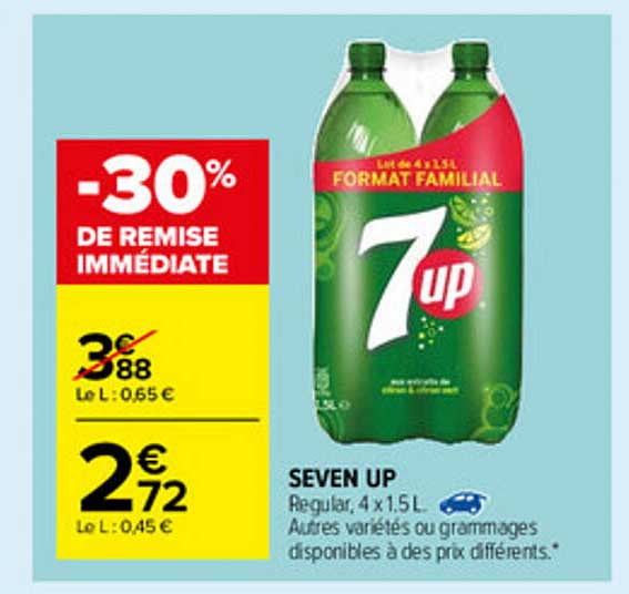 seven up -30% remise immédiate