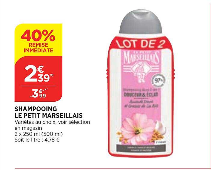 Shampooing Le Petit Marseillais