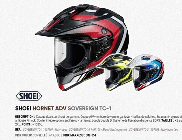 shoei hornet adv sovereign tc-1