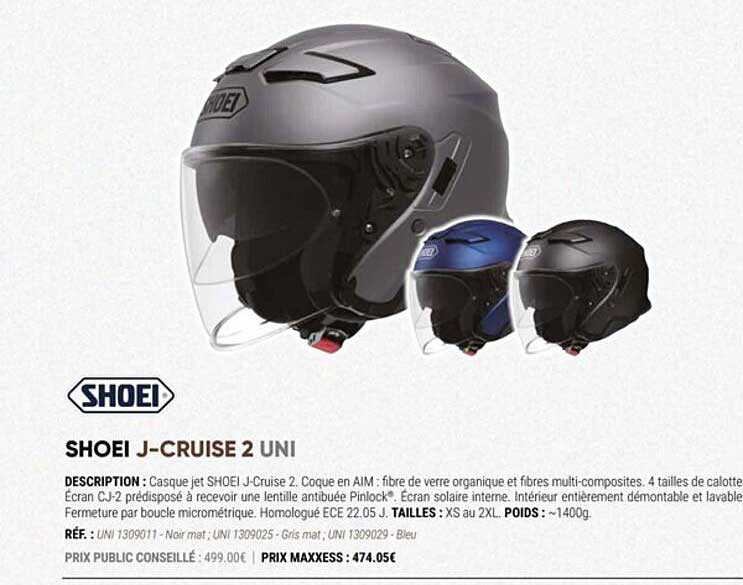 shoei j-cruise 2 uni