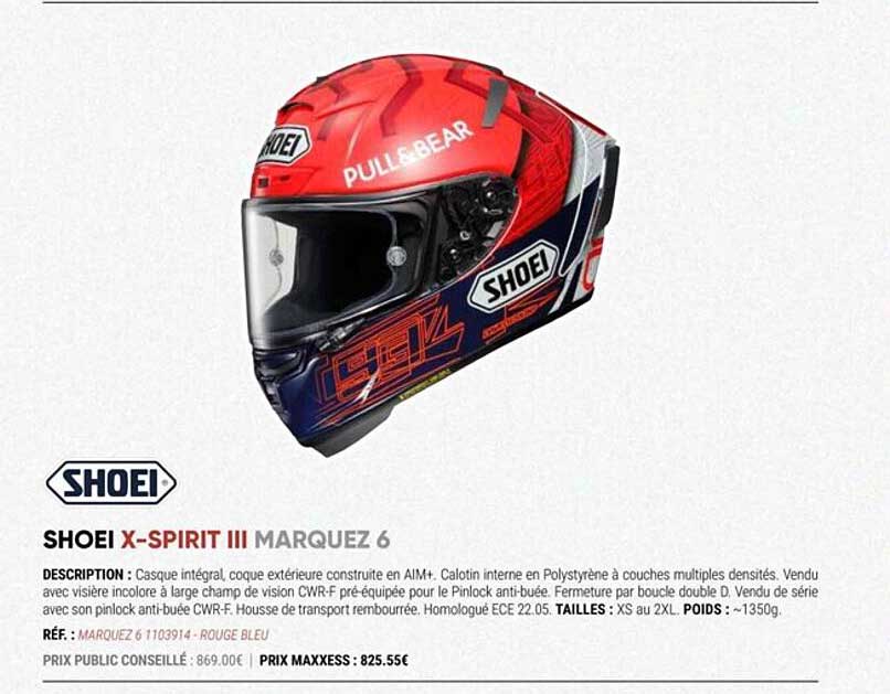 shoei x-spirit III marquez 6