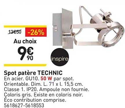 Spot Patère Technic