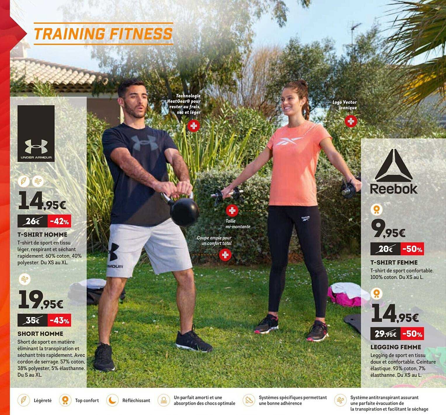 t-shirt homme, short homme, t-shirt femme, legging femme