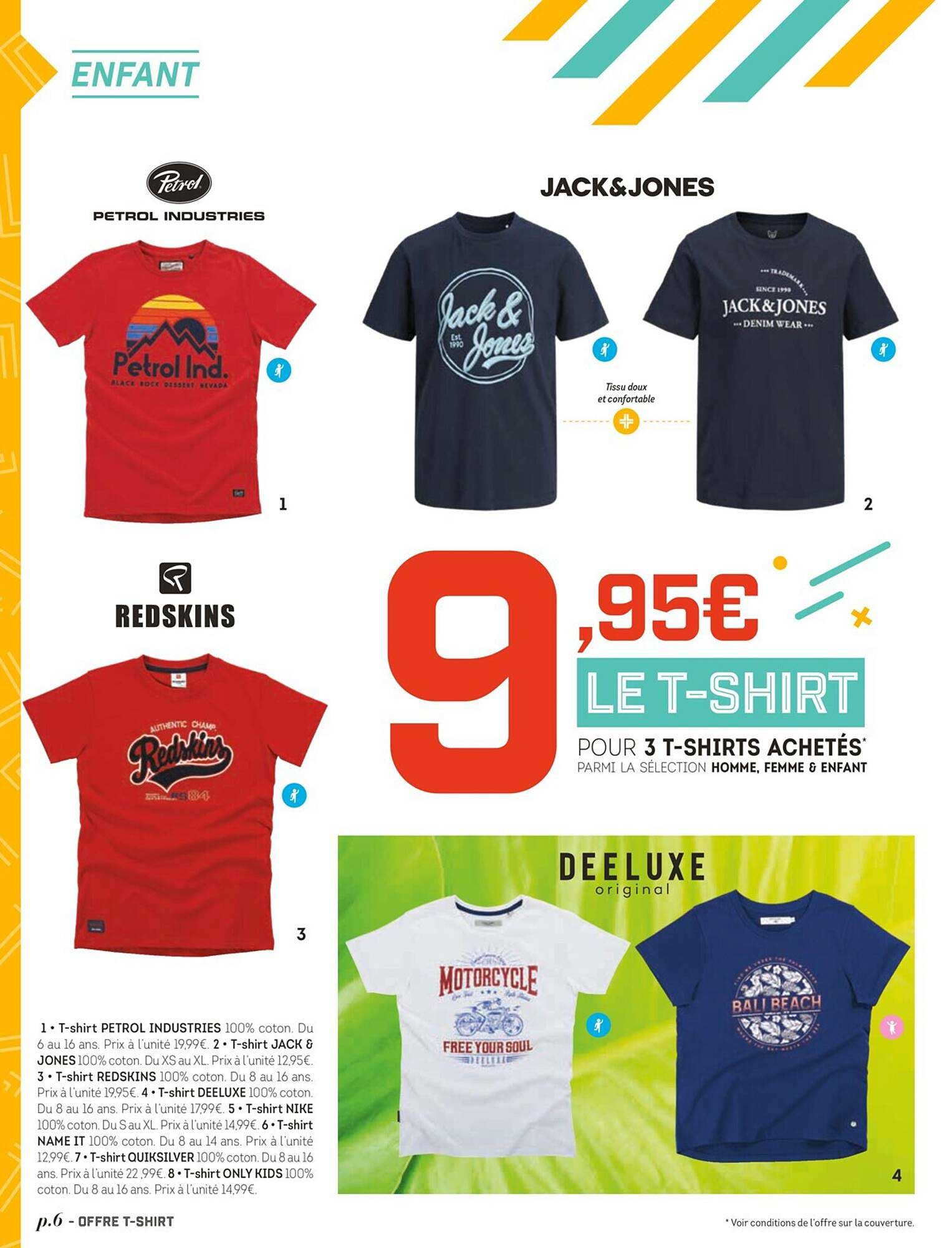 t-shirt petrol industries, t-shirt jack & jones, t-shirt redskins, t-shirt deeluxe, t-shirt name it, t-shirt quiksilver, t-shirt only kids