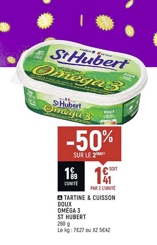 tartine & cuisson doux omega 3 st hubert