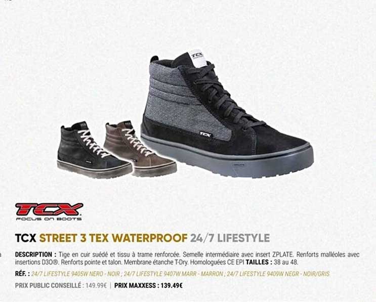 tcx street 3 tex waterproof 24-7 lifestyle