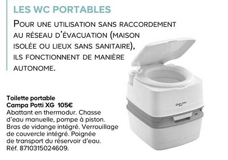 toilette portable campa potti xg