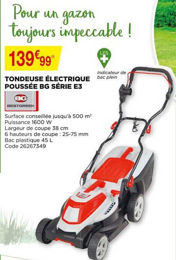 tondeuse électrique poussée bg série e3