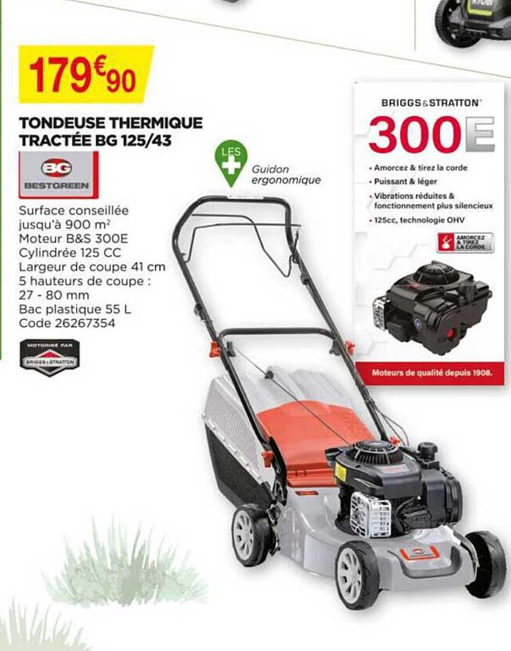 Tondeuse Thermique Tractée Bg 125-43