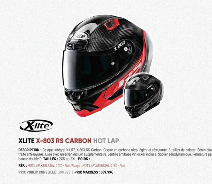 xlite x-803 rs carbon hot lapl