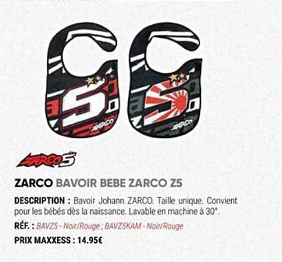 Zarco Bavoir Bébé Zarco Z5