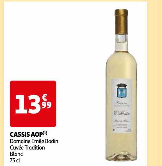cassis aop domaine émile bodin cuvée tradition blanc