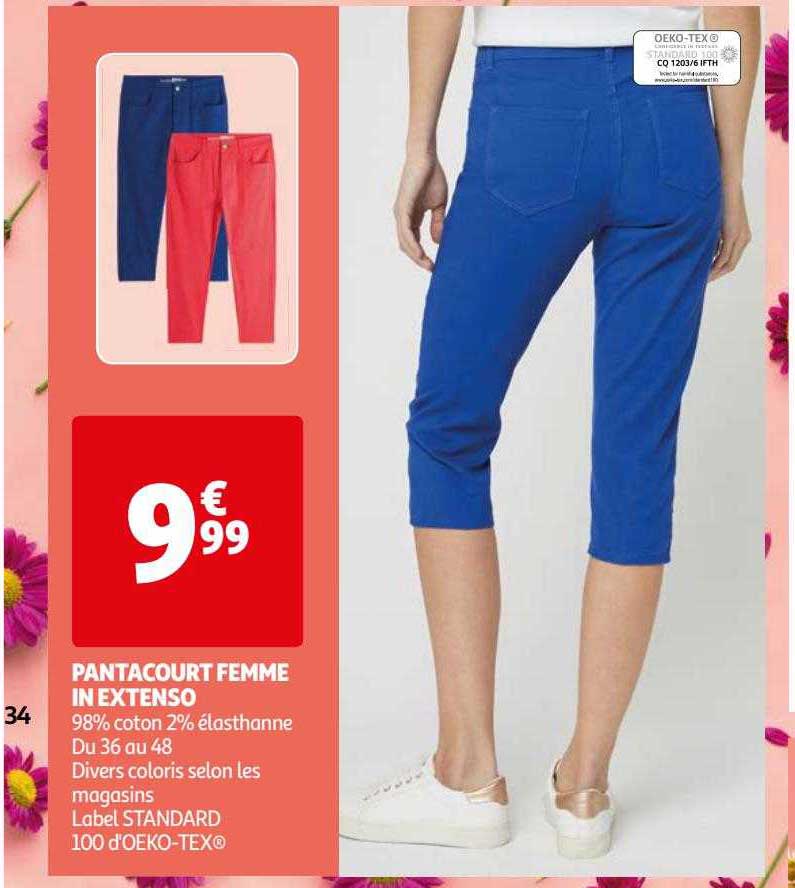 Pantacourt Femme Inextenso