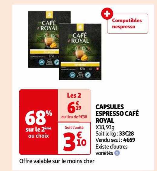 Capsules Espresso Café Royal