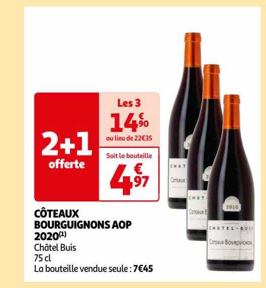 côteaux bourguignons aop 2020 châtel buis