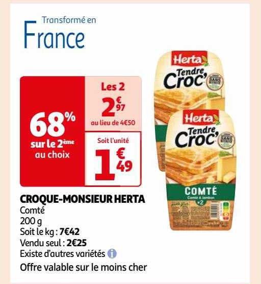 croque-monsieur herta