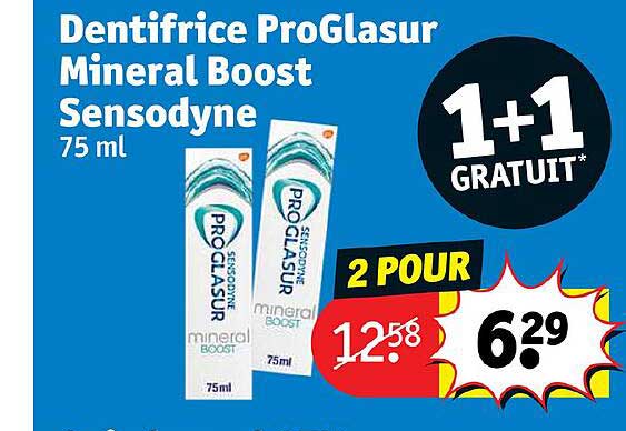 dentifrice proglasur mineral boost sensodyne