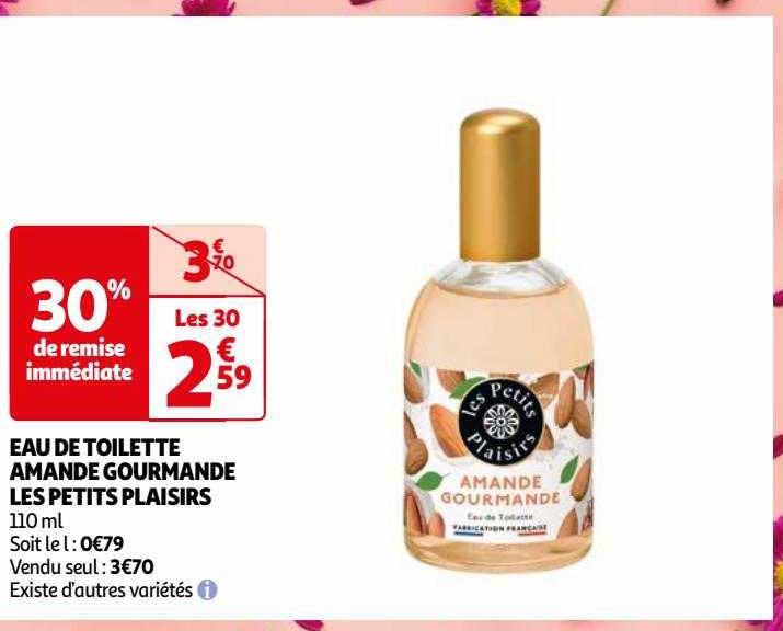 eau de toilette amande gourmande les petits plaisirs