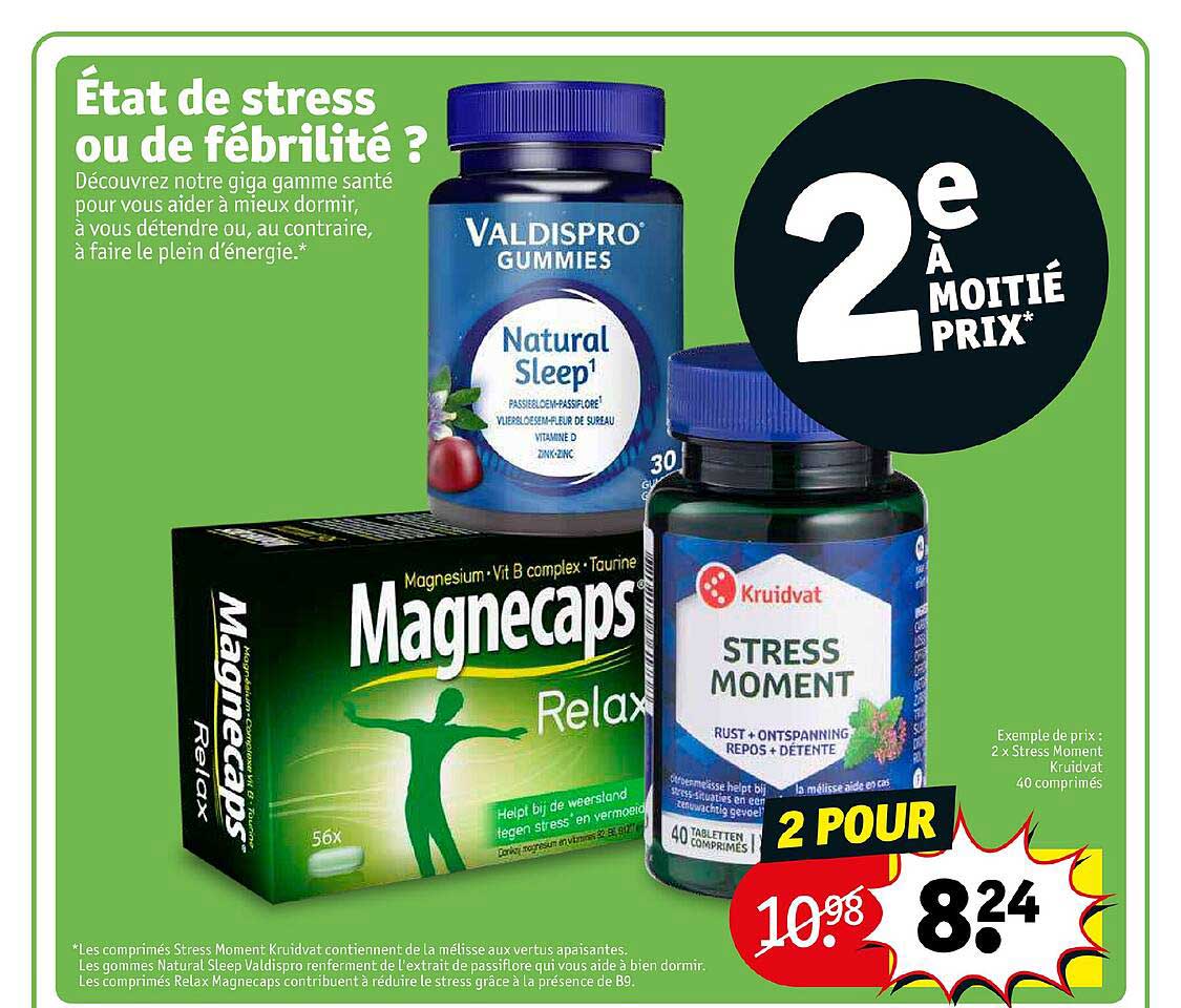 2 x  stress moment kruidvat 40 comprimés