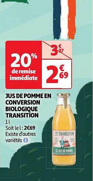 jus de pomme en conversion biologique transition
