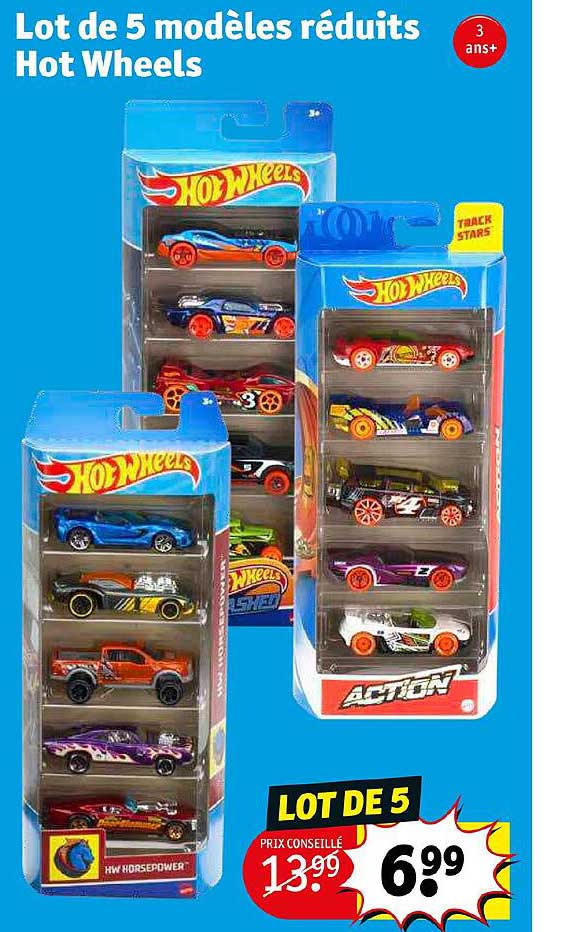 lot de 5 modèles réduits hot wheels