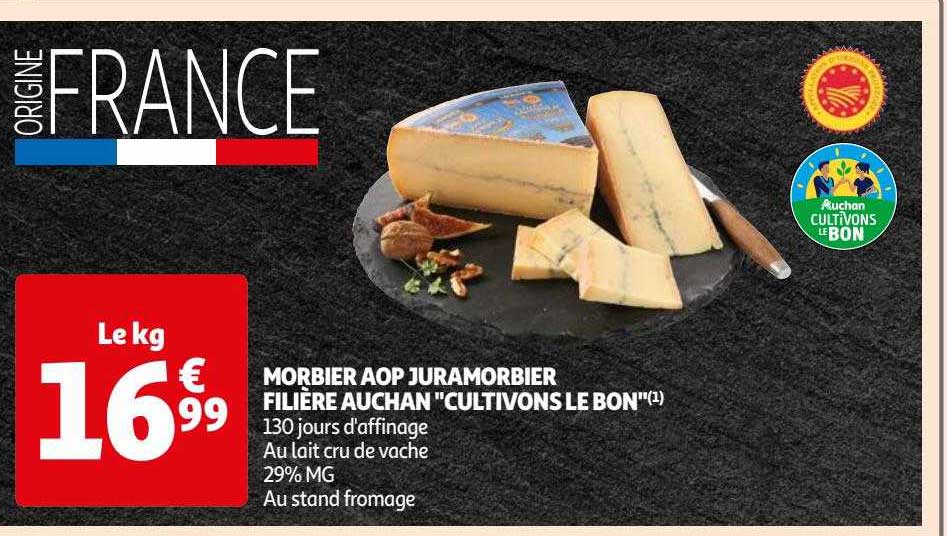 morbier aop juramorbier filière auchan "cultivons le bon"