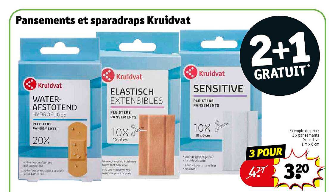 Pansements Et Sparadraps Kruidvat
