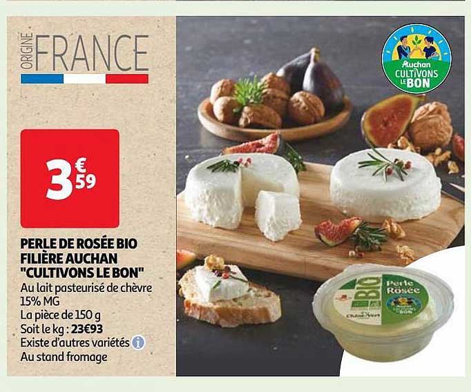perle de rosée bio filière auchan "cultivons le bon"