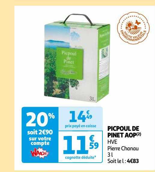 picpoul de pinet aop hve pierre chanau